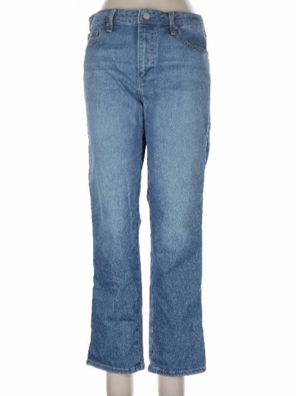 Uniqlo Stretch Straight Leg Blue Denim Jeans Size 30 Casual Everyday Comfortable